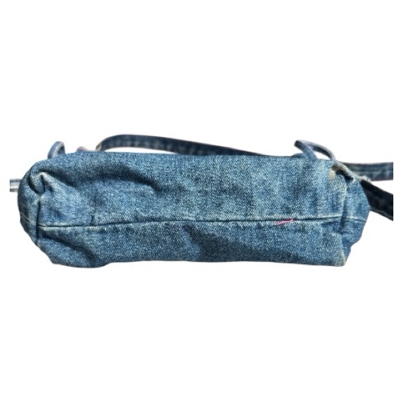 Vintage Denim Purse with Cartoon Comic Patches - Picture 7 of 10